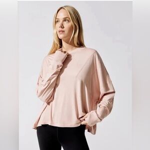 Free people runner up long sleeve oversized tee